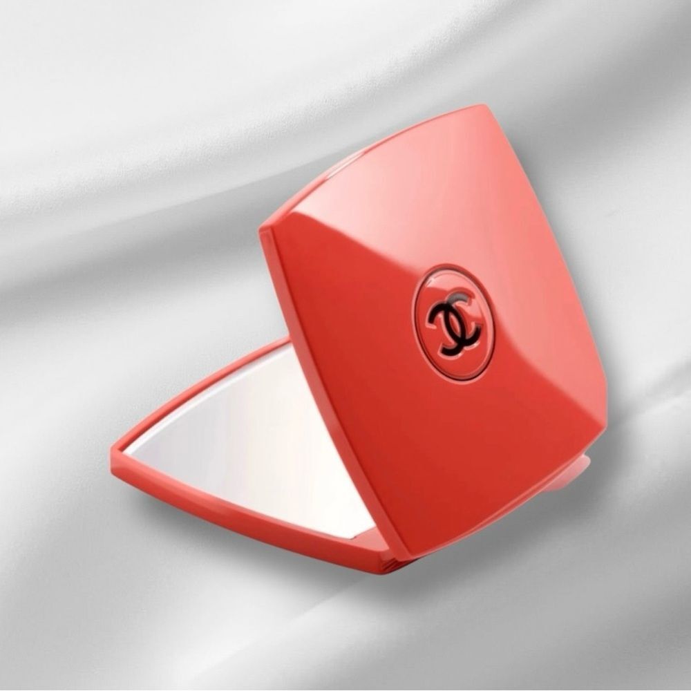 Chanel Red Beauty Compact Double Mirror